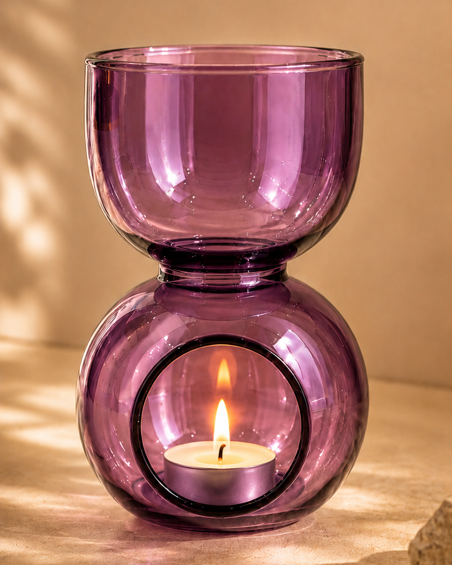 Purple Glass Aroma Diffuser