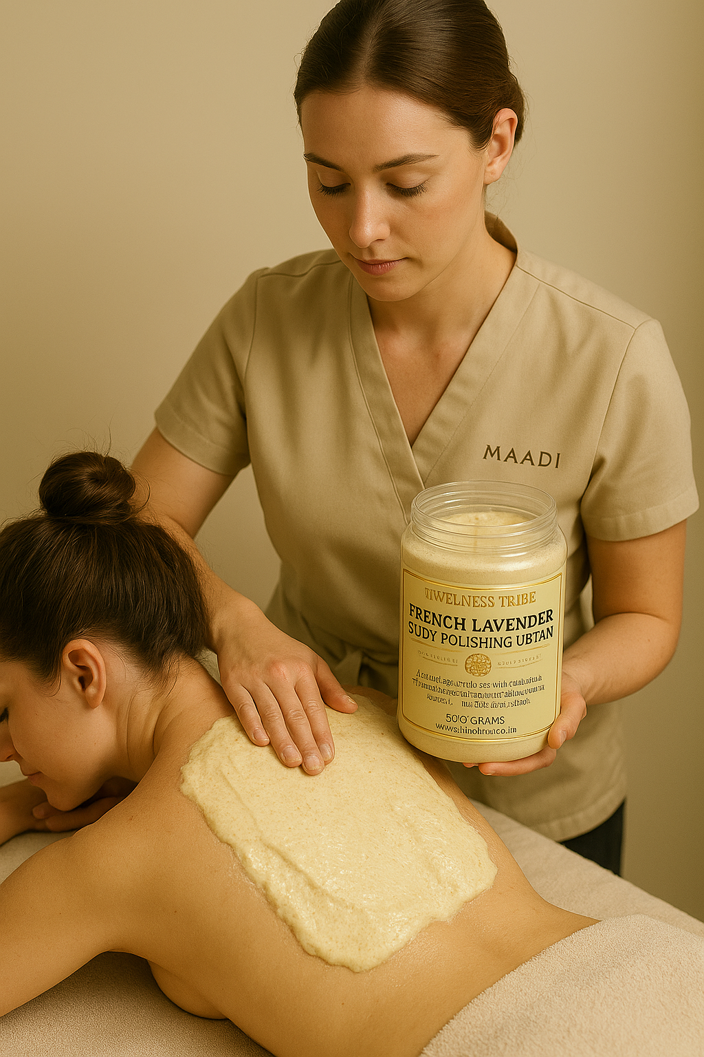 French Lavender Body Polishing Uptan