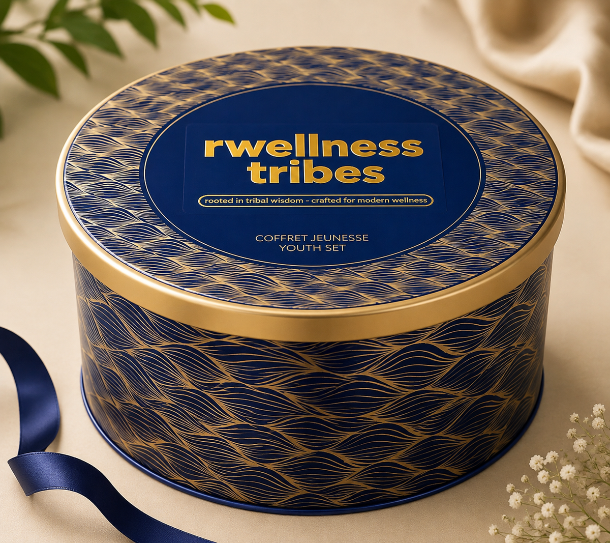 Ultra Luxury Blue Tin Box